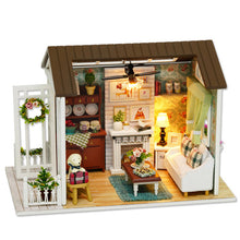 Load image into Gallery viewer, CUTEBEE muñeca casa miniatura DIY muñecas con muebles de casa de madera de juguetes para los niños de vacaciones Z009