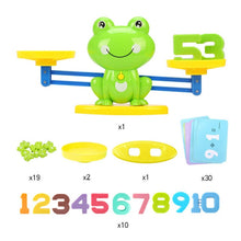Load image into Gallery viewer, Math Match Game Board Toys Monkey Cat Match Balancing Scale Number Balance Game Kids Educational Toy to Learn add and subtract