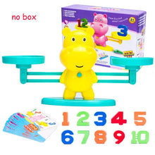 Load image into Gallery viewer, Math Match Game Board Toys Monkey Cat Match Balancing Scale Number Balance Game Kids Educational Toy to Learn add and subtract