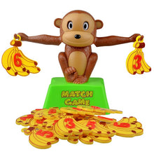 Load image into Gallery viewer, Math Match Game Board Toys Monkey Cat Match Balancing Scale Number Balance Game Kids Educational Toy to Learn add and subtract
