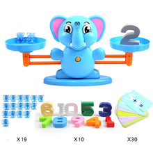 Load image into Gallery viewer, Math Match Game Board Toys Monkey Cat Match Balancing Scale Number Balance Game Kids Educational Toy to Learn add and subtract