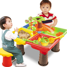 Load image into Gallery viewer, Garden Sandglass Play Summer Sand Table Seaside Bucket Water Beach Toy Set For Children Outdoor Desk Digging Pit Kids