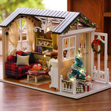 Load image into Gallery viewer, CUTEBEE muñeca casa miniatura DIY muñecas con muebles de casa de madera de juguetes para los niños de vacaciones Z009